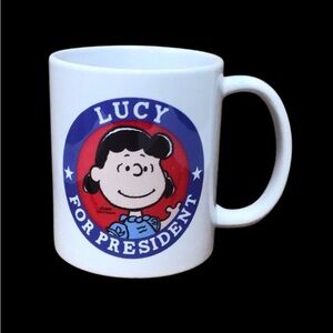 LUCY FOR PRESIDENT Ceramic Coffee Mug, 11 oz